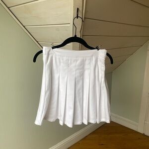 Hollister White Ultra High Rise Pleated Mini Skirt XS